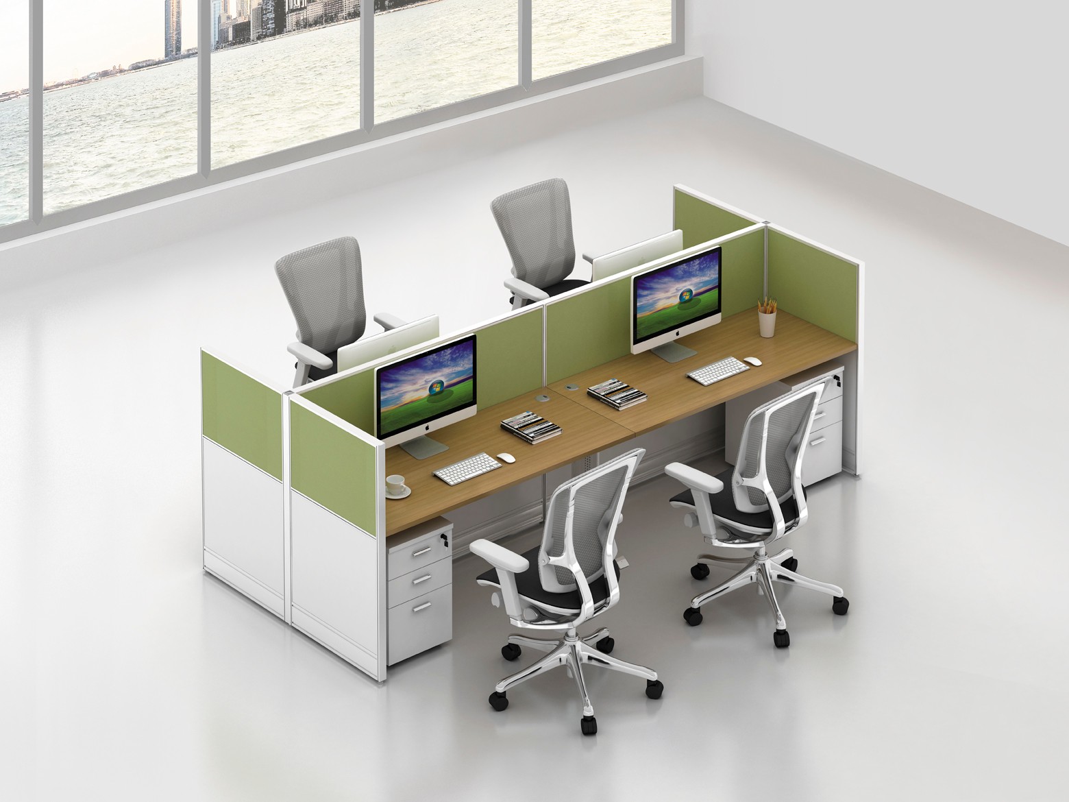 The trend of simple modern office furniture